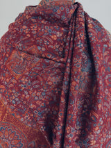 Maroon Color Pure Pashmina Kani Weave Kashmiri Shawl - Kaash