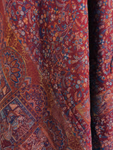 Maroon Color Pure Pashmina Kani Weave Kashmiri Shawl - Kaash