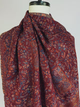 Maroon Color Pure Pashmina Kani Weave Kashmiri Shawl - Kaash