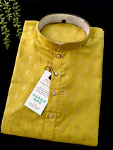 Mehandi Green Color Cotton Kurta Pajama Set - Kaash