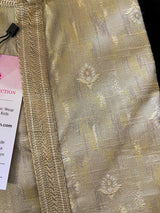 Moss Green men's kurta pajama in jute silk with diya pattern with small zari weave — Kaash Collection