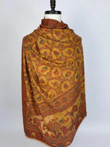 Mustard Yellow Soft Pashmina Shawl - Kaash