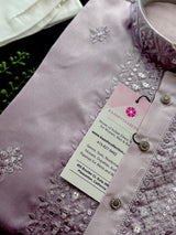Ombre Lavender Color Kurta with Embroidery and Sequin - Kaash