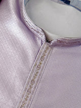 Pale Lavender Color Kurta with Self Design | Wedding & Party Wear - Kaash