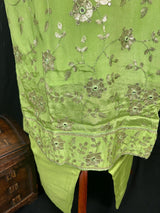 Parrot Green Designer Readymade Salwar Kameez 3pcs Suit for Women with Handwork - Kaash