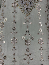 Pastel Grey Color Readymade Salwar Kameez - Indian Salwar Suit for Women - Designer Salwar Kameez for Party and Wedding - Gift for Women - Kaash