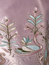 Pastel Tea Pink Designer Soft Silk Kurta Pajama with Emberiodery - Kaash