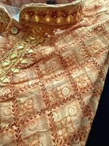 Peach Color Chikankari Embroidery Kurta for Men - Kaash