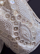 Pearl Potli Bag – Zircon Beaded Studded Clutch - Kaash