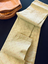Pista Green men's kurta pajama in jute silk with self-weave design with zari weave — Kaash Collection