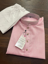 Linen Cotton (Multi-Color Family) men's kurta pajama in pure linen cotton with premium linen cotton with fancy buttons — Kaash Collection