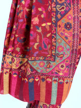 Multi-Color pure pashmina Kashmiri shawl with kani weave, floral motifs — Kaash Collection