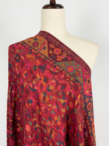 Multi-Color pure pashmina Kashmiri shawl with kani weave, floral motifs — Kaash Collection