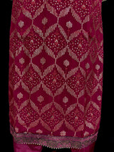 Wine readymade salwar kameez for women — pure georgette kameez, pant bottom, soft georgette silk dupatta — Kaash Collection