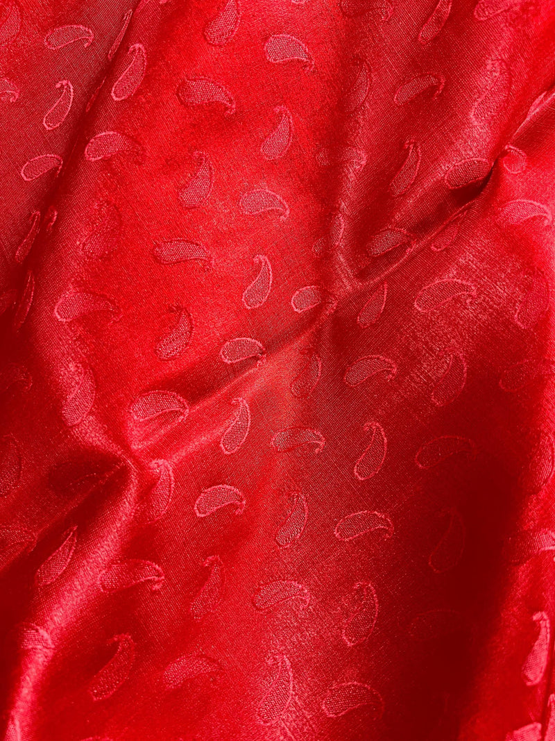 Red and Blue Banarasi Tanchoi Silk Saree with Ambi Buttis | Zari Weaving with Motifs | Banarasi Silk Sarees - Kaash