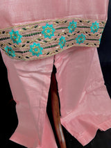 Rose Pink readymade salwar kameez for women — pure chinon silk kameez, palazzo bottom, chiffon dupatta — Kaash Collection