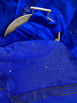 Royal Blue Handloom Saree with tiny Sequence Work | Handloom Sarees | Sequence Saree | Sarees for Gift | Kaash Collection - Kaash