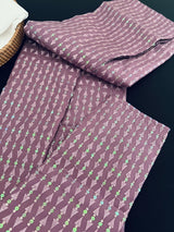 Sea Lavender men's kurta pajama in premium silk with all-over sequin & embroidery on premium silk — Kaash Collection