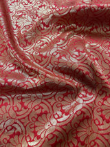 Statement Designer Parrot Green with Red border and Pallu Saree - Kaash