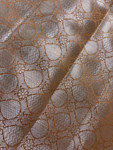 Gold Banarasi saree in banarasi semi katan silk with meenakari with muted gold zari weave — Kaash Collection