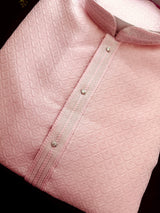 Tea Pink Color Kurta with Self Design | Wedding & Party Wear - Kaash