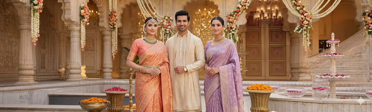 wedding saree kurta kaash