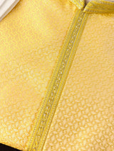 Yellow Color Men's Soft Silk Kurta Pajama Set | Yellow Haldi Function Wear - Kaash