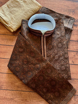 Brown Kurta Pajama for Men, Indian traditional Kurta Pajama Soft Raw Silk Men Ethnic Wear - Kaash Collection