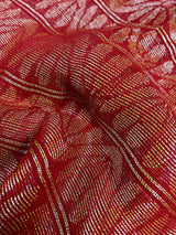Dual Shade Purple Linen Handwoven Saree - Kaash Collection