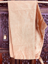 Peach Color Kurta Pajama for Boys in Georgette material with Lucknowi Chikankari Work - Kaash Collection