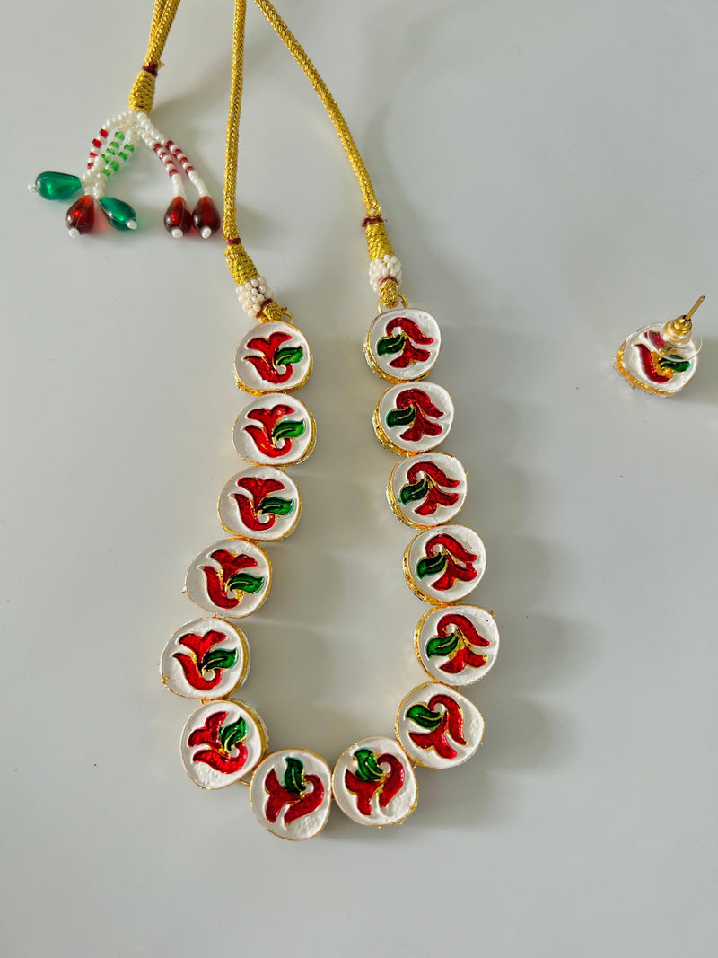 Kundan Necklace Set with Zircon |  Meenakari Work | Indian Kundan Jewelry Set | Kundan jewelry | Kundan Set | Gift For Her | Party Jewelry - Kaash Collection