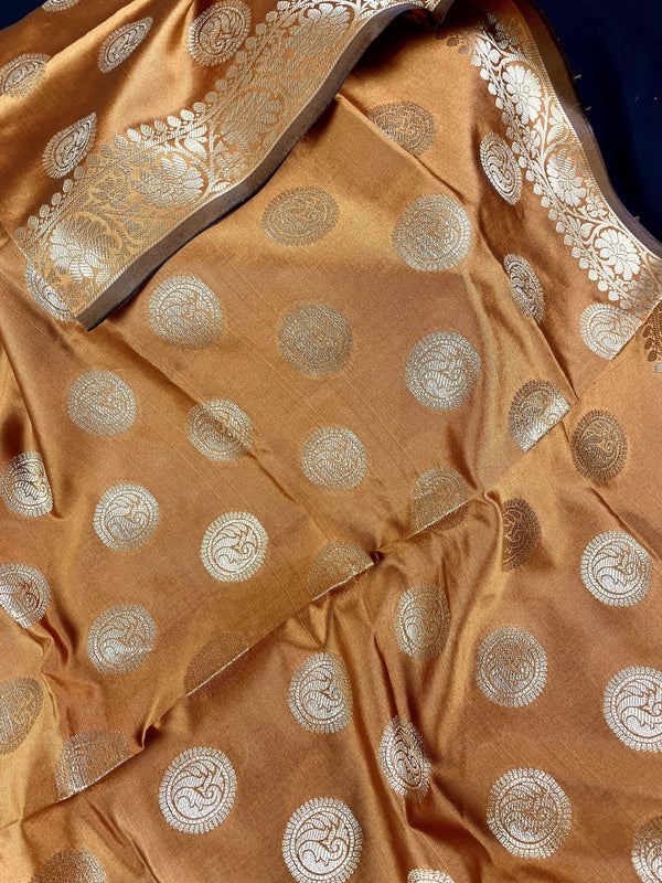 Mustard color Banarasi Silk Designer Chakra Dupatta | Light Weight Dupatta | Benarasi Dupatta | Gift For Her | Kaash Collection - Kaash Collection