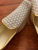 Gold Color Mens Shoes | Men Mojari | Shoes for Sherwani | Mens Shoes for Indian Wedding | Shoes for Indian Kurta | Juttis for Wedding - Kaash Collection