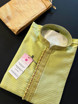 Parrot Green Color Men Kurta Pajama | Mens Ethnic Wear |  Men Party Wear | Wedding Wear for Men | Gift For Him  | Kaash Collection - Kaash Collection