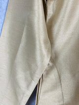 Light Gold Color Raw Silk Indian Men Short Kurta - Kaash Collection