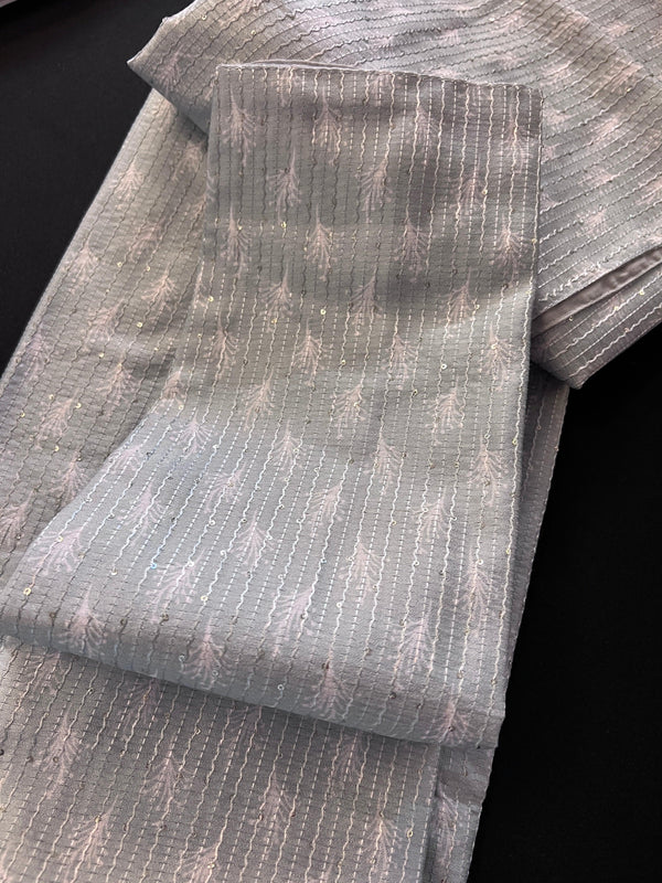 Allover Sequence Grey Kurta Pajama Set for Men in Soft Silk | Men Ethnic Wear | Sequence Kurta Pajama | Grey Kurta Pajama | Kaash Collection - Kaash Collection