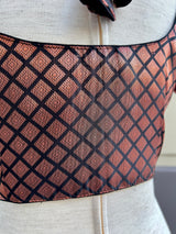 Black and Copper Color Readmade Brocade Blouse Padded Blouse | Size 36 | Readymade Saree Blouses | Black Color Blouse | Copper Zari Blouse - Kaash