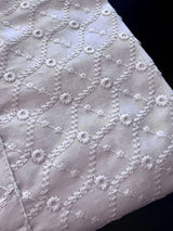 Pure White men's kurta pajama in pure cotton with lucknowi chikankari embroidery — Kaash Collection