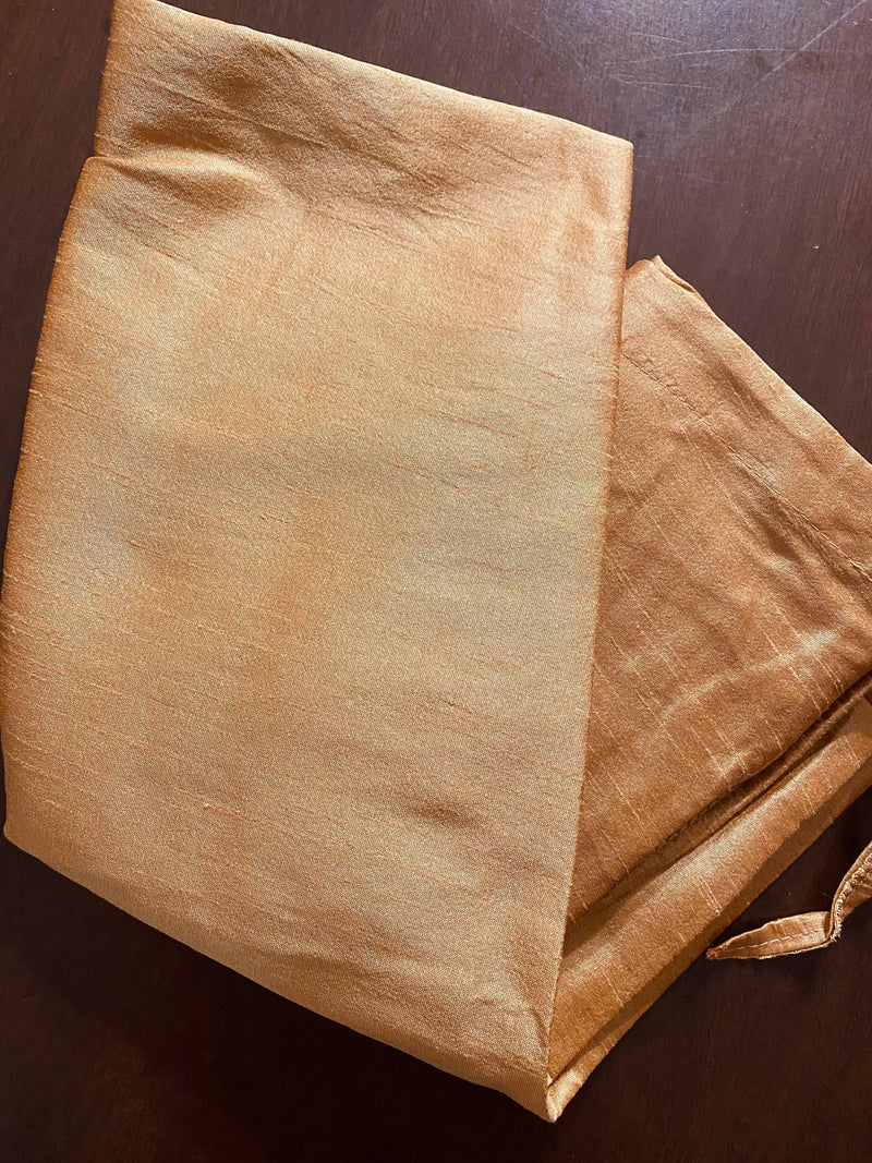 Cream Color Kurta with Gold Raw Silk Churidar Pajama | Kurta Pajama for Men | Indian Festival Men Kurta Pajama | Men Ethnic Wear - Kaash