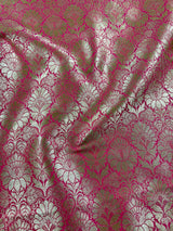 Pink with Orange Dual Shade Traditional Banarasi Handloom Saree in Banarasi Silk | Banarasi Silk Sarees