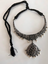 Oxidized Jewelry – Necklace with earrings - Kaash