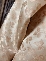 Peach Floral men's kurta pajama in soft silk with indo-western floral with balloon bottom — Kaash Collection