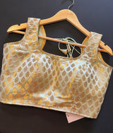 Pista Green Color Banarasi Readymade Blouse - Kaash