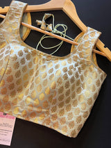 Pista Green Color Banarasi Readymade Blouse - Kaash