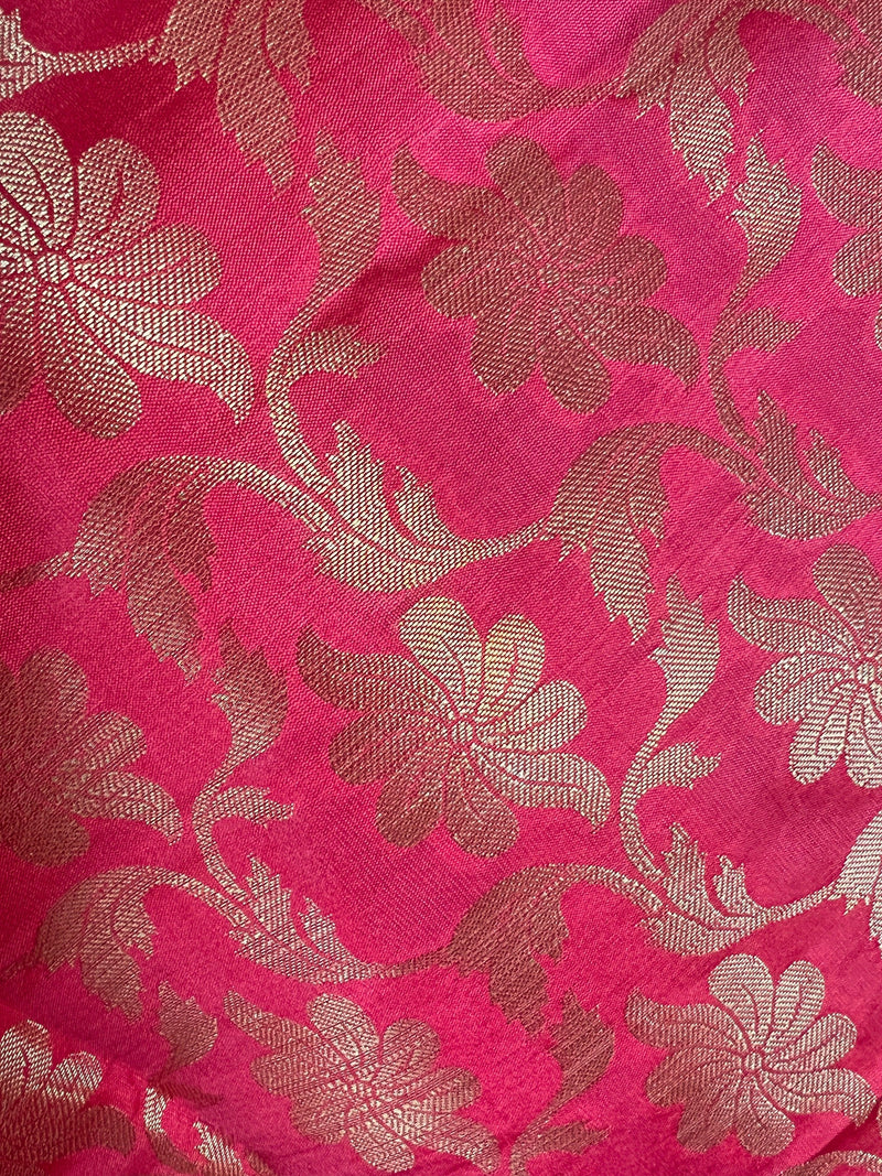 Punch Pink Silk Soft Silk Light Weight Dupatta | Indian Dupatta | Silk Dupatta | Stole | Scarf | Gift For Her| Kaash Collection - Kaash