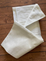 Pure White men's kurta pajama in pure cotton with lucknowi chikankari embroidery — Kaash Collection