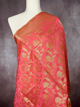 Rose Pink Color Silk Soft Silk Light Weight Dupatta | Indian Dupatta | Silk Dupatta | Stole | Scarf | Gift For Her| Kaash Collection - Kaash
