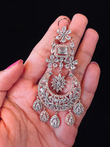 Statement Rose Gold Chandbali Style Premium Quality American Diamond Earrings - Kaash