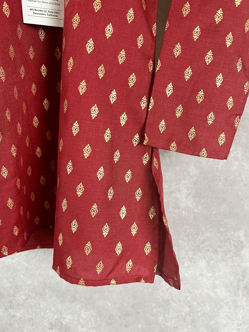 Wine Color Dhoti Sets for Boys | Soft Cotton Silk Kurtas for Boys | Dhoti Sets for Boys |Kurta Pajama for Boys | Kaash Kids Wear - Kaash