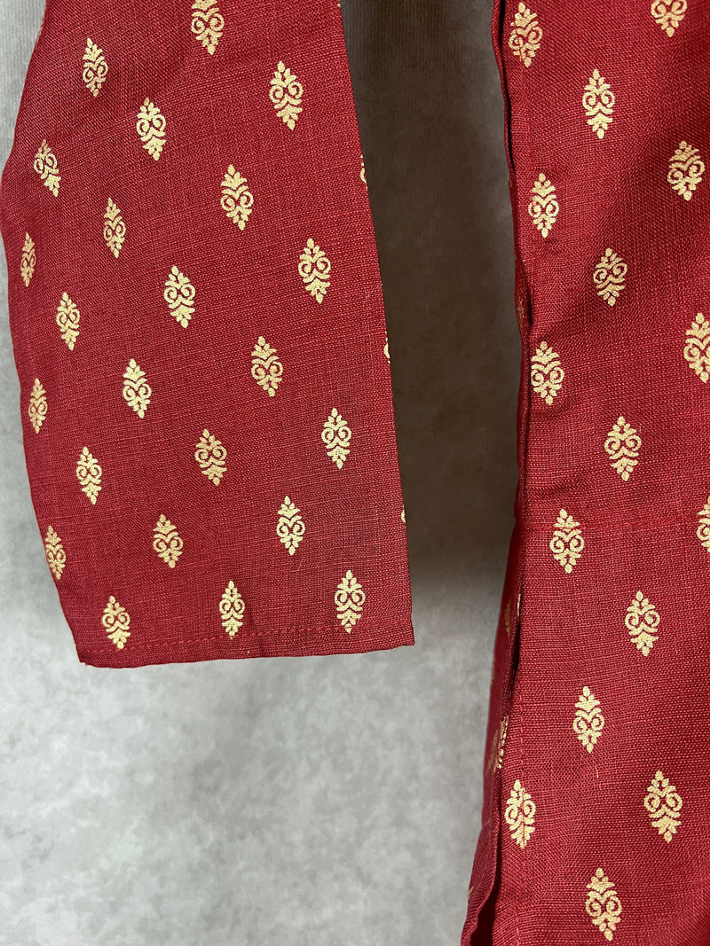 Wine Color Dhoti Sets for Boys | Soft Cotton Silk Kurtas for Boys | Dhoti Sets for Boys |Kurta Pajama for Boys | Kaash Kids Wear - Kaash